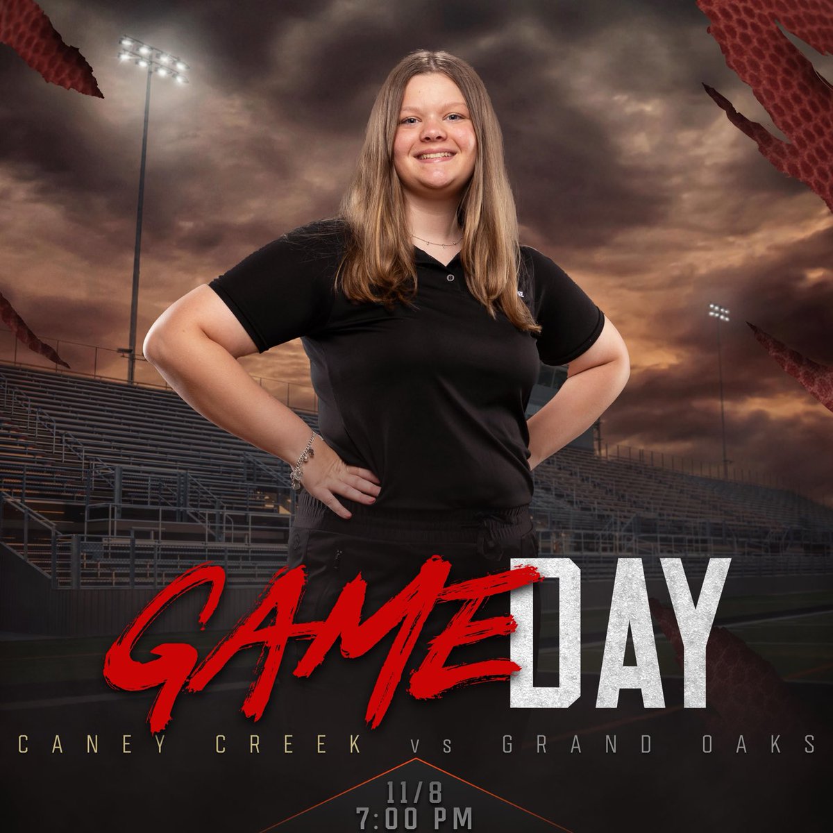 It’s game day!!  It’s homecoming and last game of the season!! Go Creek!