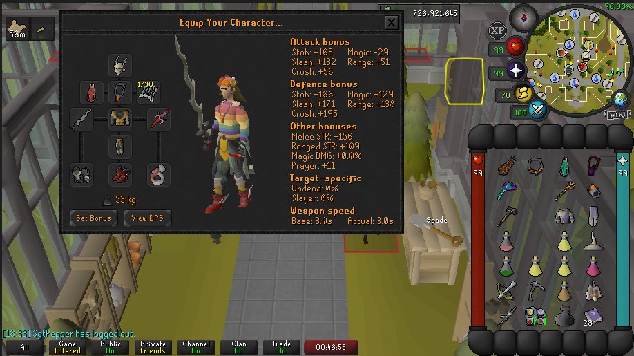 Buddhapuck's tweet photo. @TheGoldenMage1 @Stunlax @NerdGangTTV We don’t use it as it’s intended, you’re instead using it to condense up to 5 noted potions into one slot. So for things like CoX, you just take out the potions you need, per layout. Here is my setup for solo CM’s- no more need to run to CW to get an anti https://t.co/uKhs1XyXyP