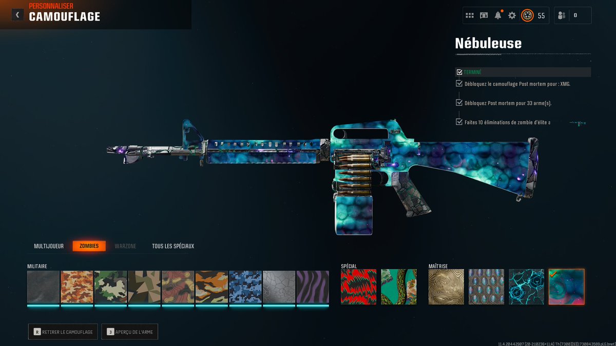 WarlordGamingX's tweet photo. 🔥 Grind Camo Zombie 🔥

➡️ (8/33) Nébuleuse 

#BlackOps #BO6 #CallofDuty https://t.co/eI8xyeJ32Y