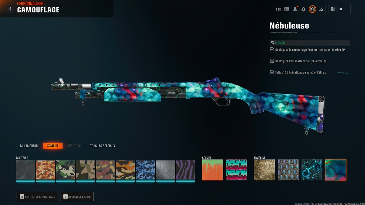 WarlordGamingX's tweet photo. 🔥 Grind Camo Zombie 🔥

➡️ (8/33) Nébuleuse 

#BlackOps #BO6 #CallofDuty https://t.co/eI8xyeJ32Y