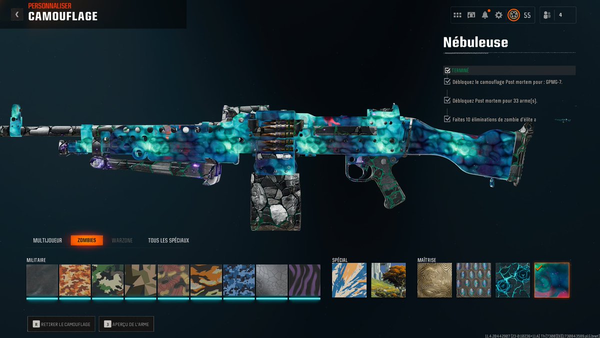 WarlordGamingX's tweet photo. 🔥 Grind Camo Zombie 🔥

➡️ (8/33) Nébuleuse 

#BlackOps #BO6 #CallofDuty https://t.co/eI8xyeJ32Y