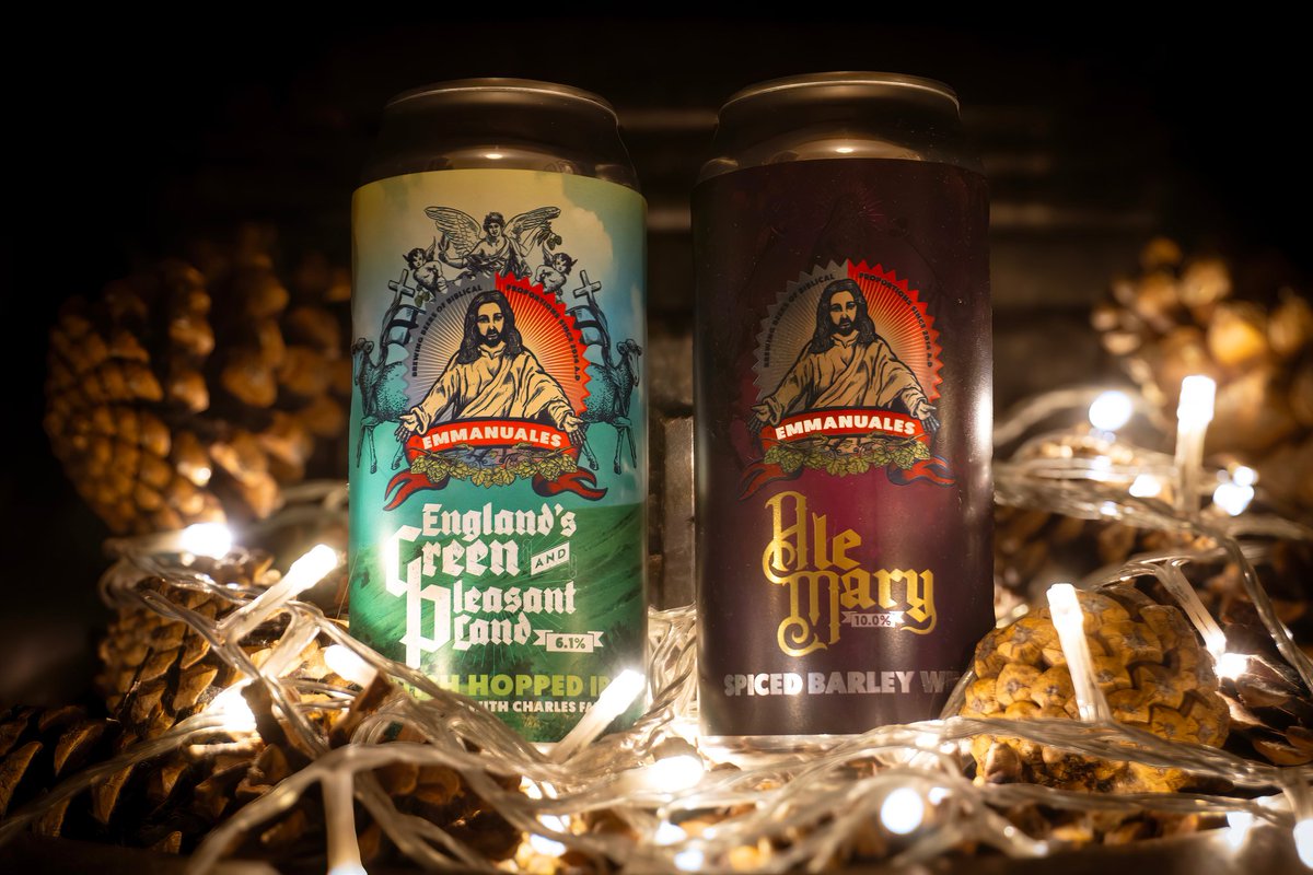Beer Central (@beercentralltd) on Twitter photo Special delivery this afternoon from Nick at <a href="/emmanuales/">Emmanuales</a>, two very special Christmas beers in the shop now. I (Gavin) can’t wait to open the Ale Mary Christmas Day.
1️⃣ England’s Green and Pleasant Land (IPA, 6.1%)
2️⃣ Ale Mary (Spiced Barley wine, 10%)
(£5.95, £ 9.95) Special delivery this afternoon from Nick at <a href="/emmanuales/">Emmanuales</a>, two very special Christmas beers in the shop now. I (Gavin) can’t wait to open the Ale Mary Christmas Day.
1️⃣ England’s Green and Pleasant Land (IPA, 6.1%)
2️⃣ Ale Mary (Spiced Barley wine, 10%)
(£5.95, £ 9.95)