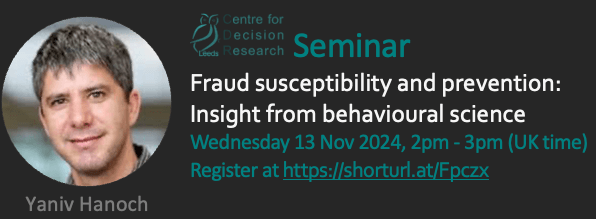 Centre for Decision Research (CDR) tweet media