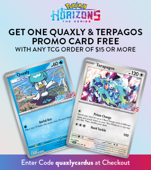 pokemon horizons promo cards Pokemon TCG x Horizons Terapagos & Friends Sealed Oversized Promo Card –  Chief Cards main image 1
