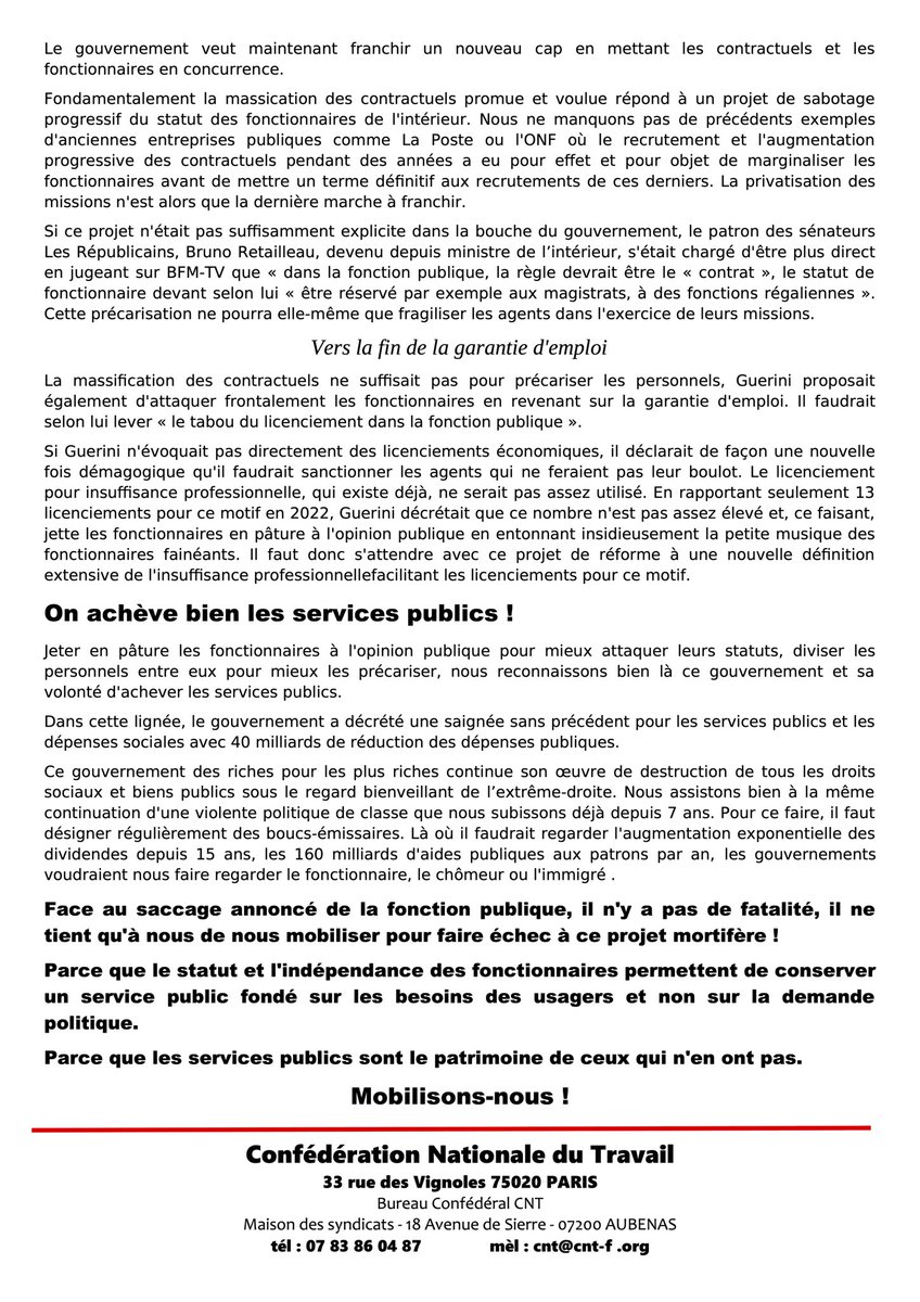 La CNT de la région parisienne tweet media