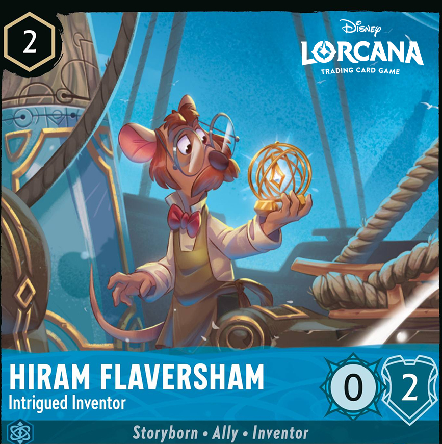 Hiram Flaversham! Another card I made for the new Disney Lorcana set:  Azurite Sea. I love "Basil the great mouse detective" movie and I was so  happy when I received this request...