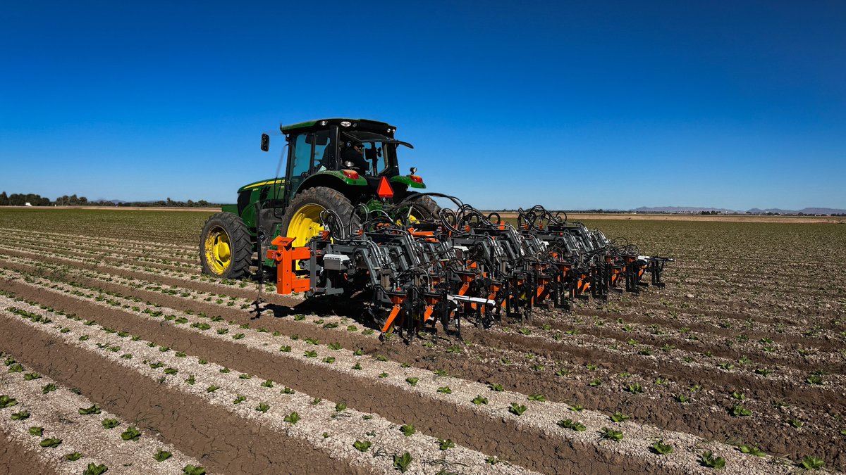 Our Vulcan Desert customers are setting new records! 💪 Yesterday, a #VulcanAIWeeder covered 52.7 acres in just 19 hours and 18 minutes. #Innovation and hard work delivering big results! 🎊

#agtech #precisionweeding #farmequipment #machinelearning #farming #ag