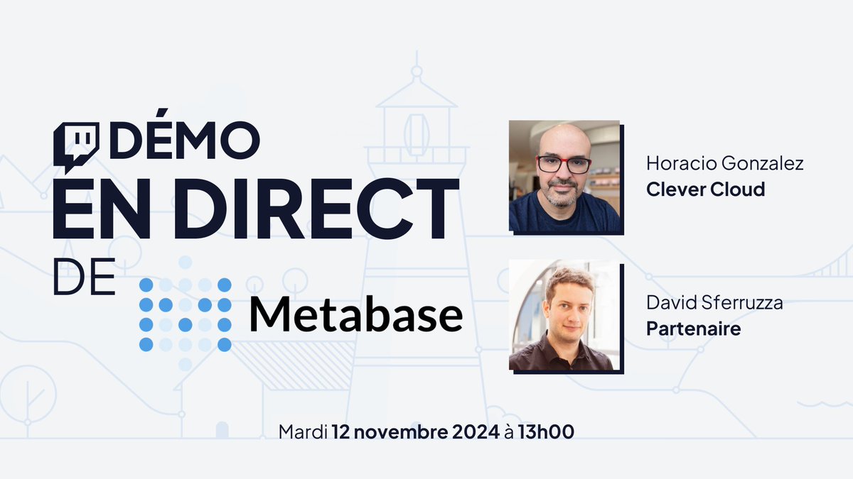 [𝗟𝗜𝗩𝗘] Metabase sur le cloud, on vous en parle à 13h00 en live sur Twitch !

Rejoignez-nous ce midi pour une démo exclusive de Metabase en compagnie de notre host <a href="/LostInBrittany/">Horacio González 🇪🇺 🥑</a> et de <a href="/d_sferruzza/">David Sferruzza</a>, partenaire de cette intégration.

twitch.tv/clevercloud
