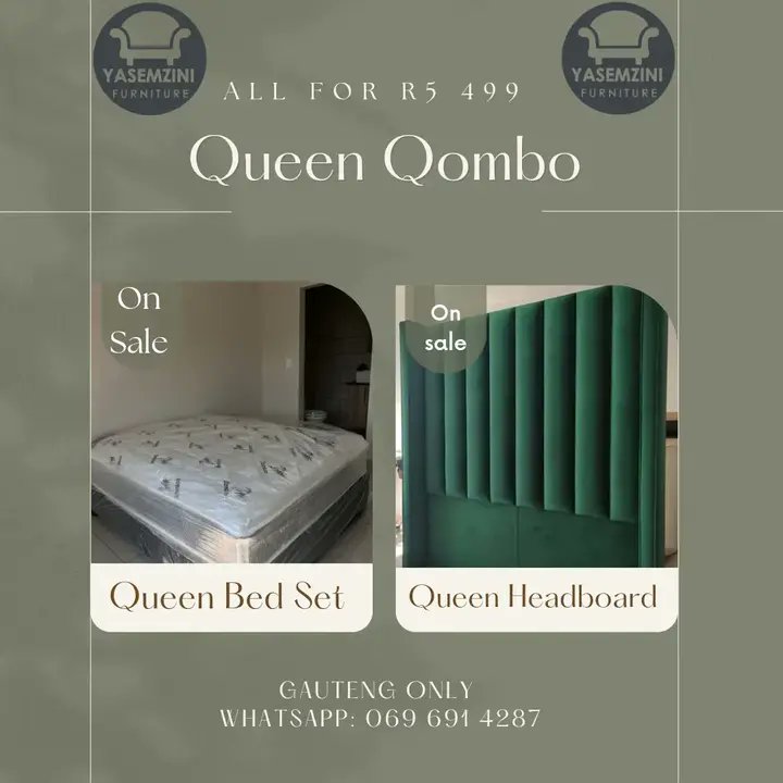 YasemziniSA's tweet photo. Queen Qombo ๐
R5 499
Brand New Bamboo Queen Bed Set and Premium Headboard.
๐ณ Pay and receive
๐ Gauteng only ๐
๐ฑ 069 691 4287
#ProteaFire Tyla #SenzoMeyiwaTrial #SAvsIND Curry Springboks #GRAMMYs #UmjoloVol1 #PlusYourLife Malema Zuma Proteas Bafana Ribeiro Markram https://t.co/6qids5DfOQ