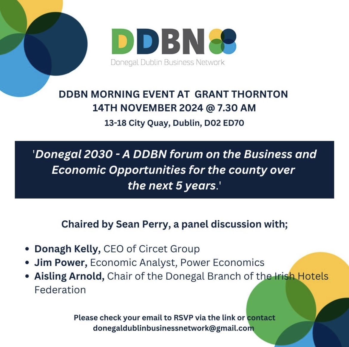 Seán Perry (@perry_sean) on Twitter photo With the election now called, it should add spice to this event at <a href="/GrantThorntonIE/">Grant Thornton Ire</a>
Eagerly looking forward to chairing a discussion between three excellent panellists & renewing acquaintance with <a href="/ddbn_ie/">Donegal-Dub-Business</a> members
<a href="/JimPowerEcon/">Jim Power</a> <a href="/CafeArnou/">Aisling Arnold</a> With the election now called, it should add spice to this event at <a href="/GrantThorntonIE/">Grant Thornton Ire</a>
Eagerly looking forward to chairing a discussion between three excellent panellists & renewing acquaintance with <a href="/ddbn_ie/">Donegal-Dub-Business</a> members
<a href="/JimPowerEcon/">Jim Power</a> <a href="/CafeArnou/">Aisling Arnold</a>