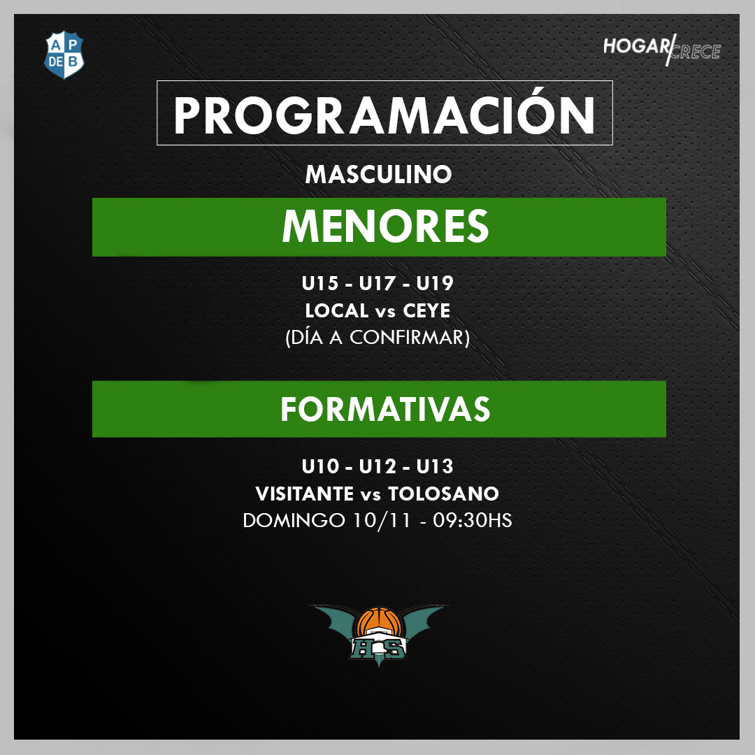 BÁSQUET 🏀| PROGRAMACIÓN 🇳🇬

Así será la actividad para las inferiores del Hogar Social.

¡DALEEE HOGAAAR!💚

#HogarCrece