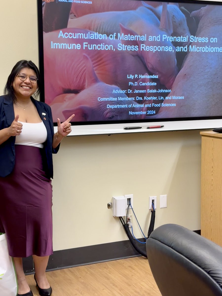 Congrats to G-RISE Scholar Dr. Lily Hernandez for successfully defending her PhD thesis!  Well done, Dr. Hernandez!
<a href="/okstate/">Oklahoma State Univ.</a> <a href="/okstategc/">OSU Graduate College</a> @NIGMS <a href="/okstateafs/">Animal & Food Sciences</a>