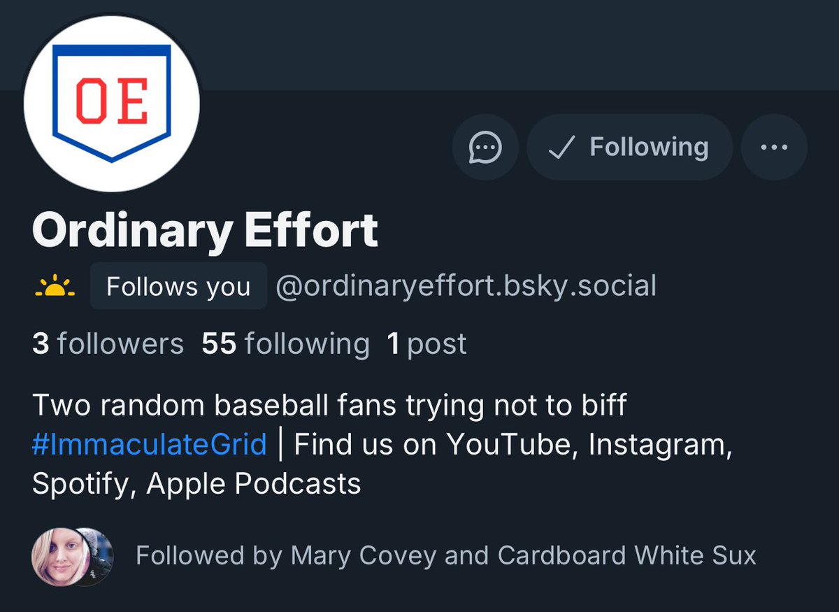 Ordinary Effort tweet media