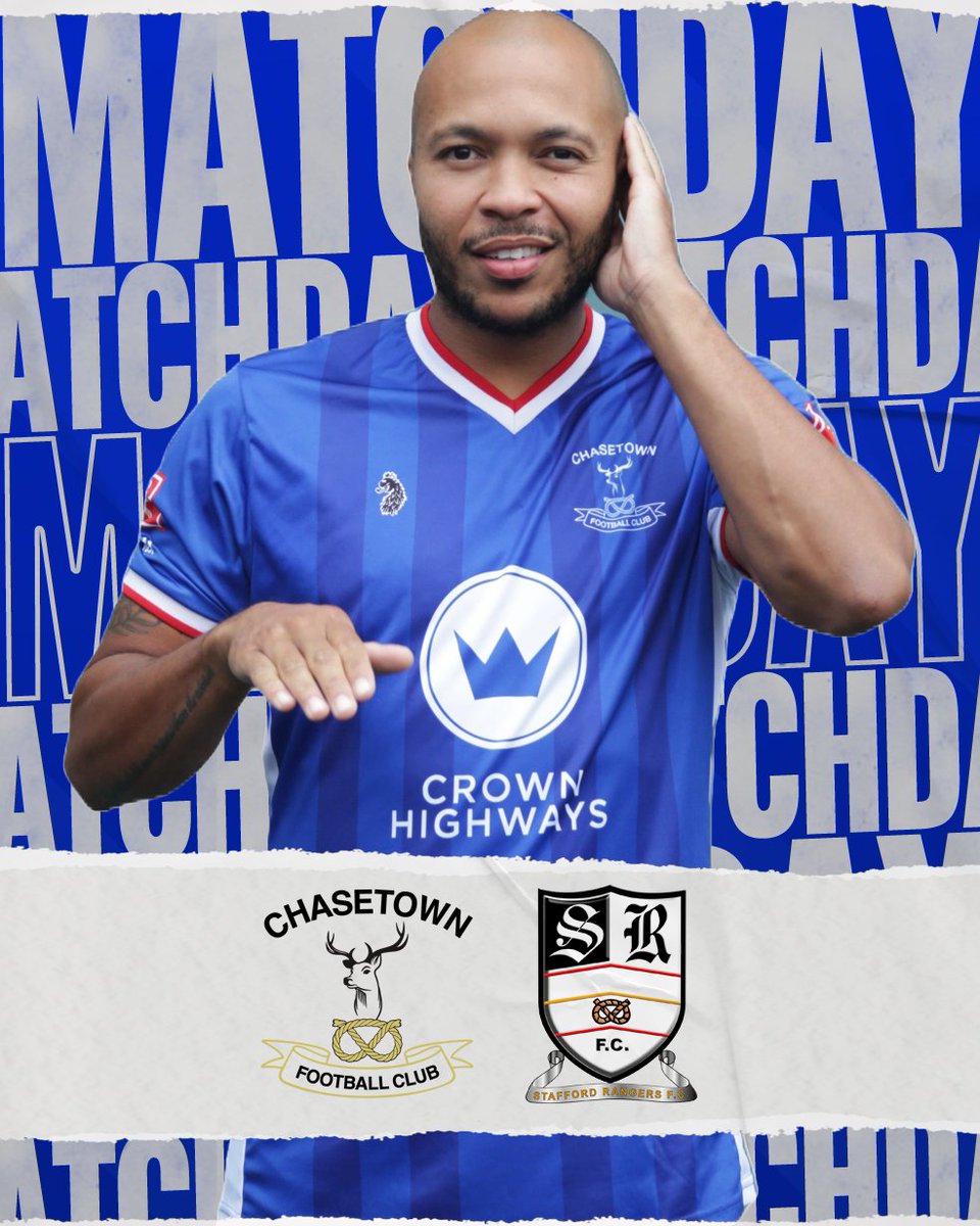 🔵🦌⚽ 𝐌𝐀𝐓𝐂𝐇𝐃𝐀𝐘! ⚽🦌🔵

𝗖𝗼𝗺𝗲 𝗼𝗻 𝘆𝗼𝘂 𝗦𝗰𝗵𝗼𝗹𝗮𝗿𝘀!

🏆 PitchingIn Northern Premier League West
⚽️ Chasetown vs. Stafford Rangers
⌚ KO 3.00pm
🎟 Adults £10, Conc. £7, U18s £4, U10s Free w/ paying adult
🏟 The Scholars Ground, Church Street, Chasetown WS7 3QL