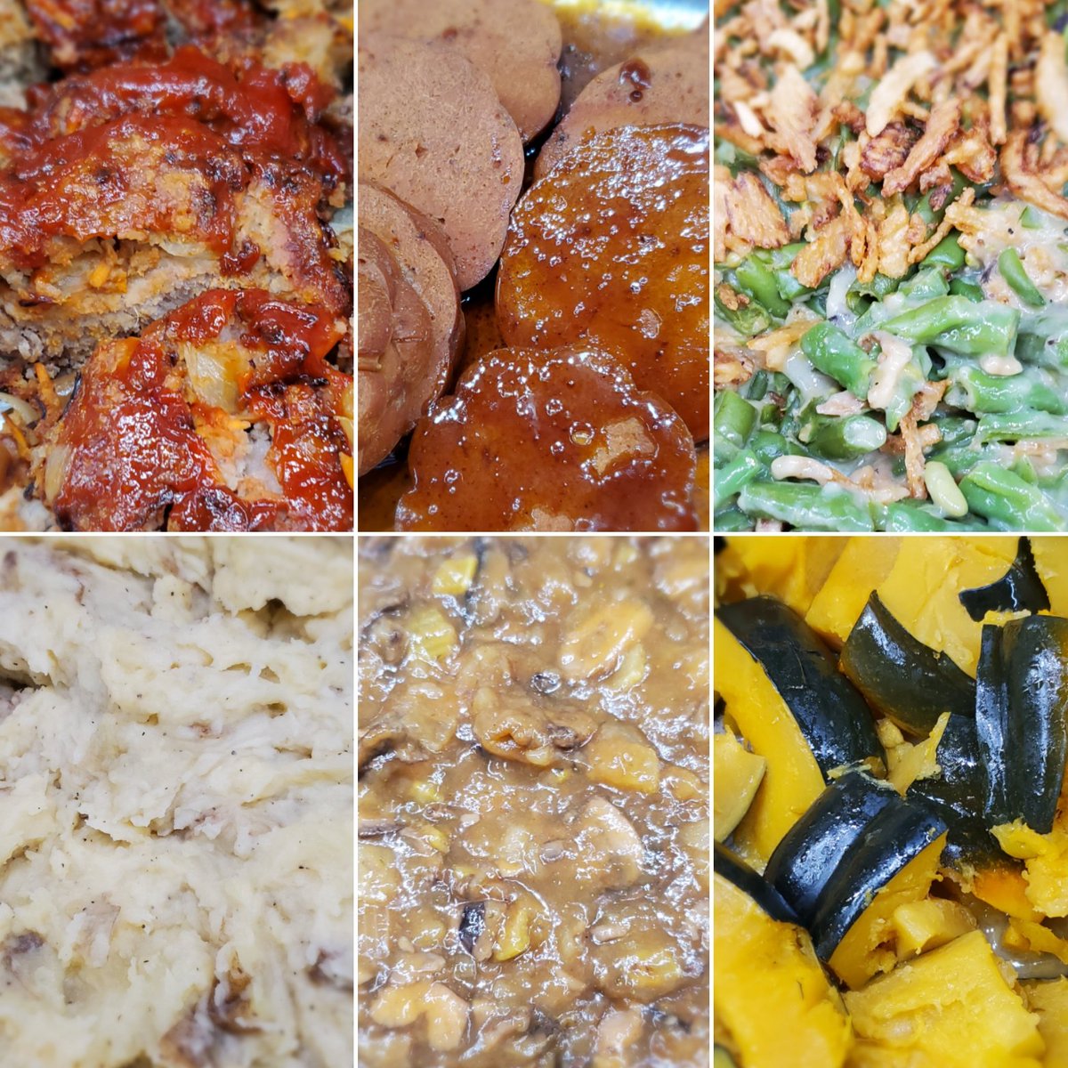 Fri, Nov 8, Co-op HotBar
🦃 Meatloaf
Tofurky Ham •vgn
Green Bean Cass •vgt
Mashers •vgt, ng
🍄 Gravy •vgn
Rstd Squash •vgt
#hotbar 11am-2pm &amp; 4:30-7pm for here or to go, made from scratch w/ organic &amp; local ingredients. What's on hotbar tomorrow bit.ly/wfmenu