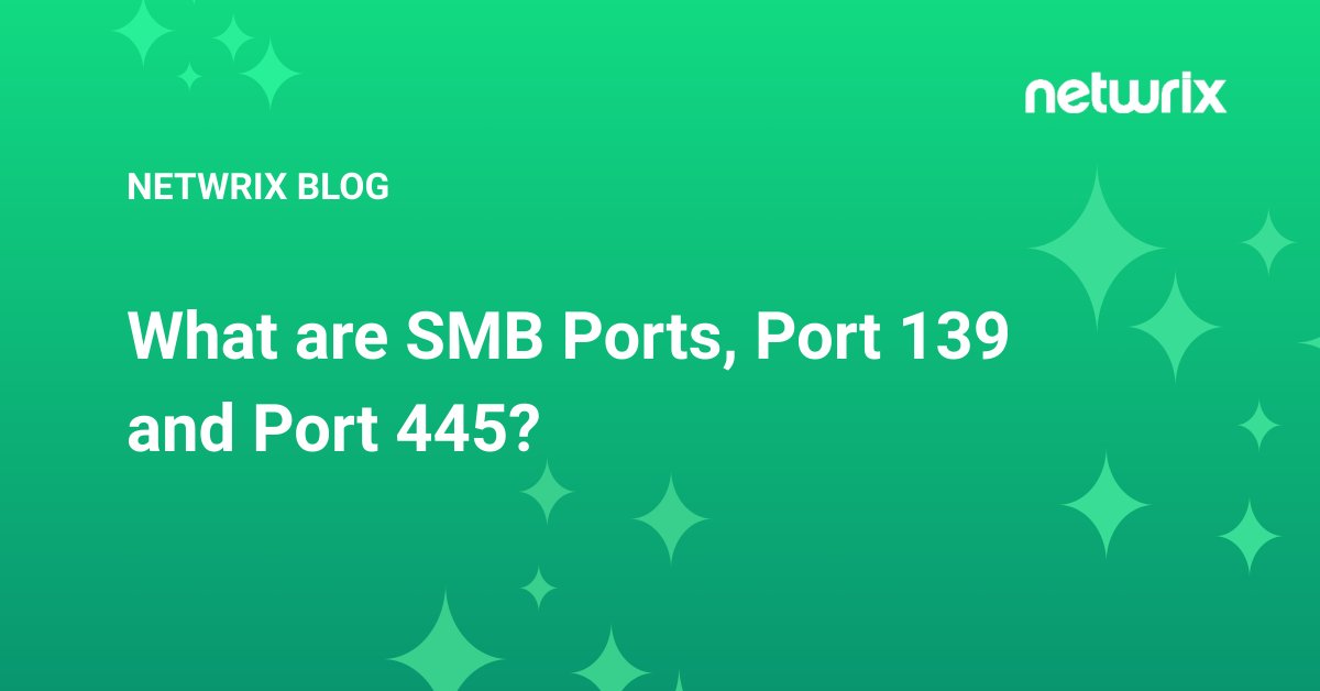 Netwrix's tweet image. 🛡️ Safeguard your network!

Discover how to secure SMB ports 139 &amp;amp; 445 against threats like WannaCry. 

Read more &amp;gt;&amp;gt;bit.ly/3Ci48HH

#CyberSecurity #NetworkProtection #ITSecurity