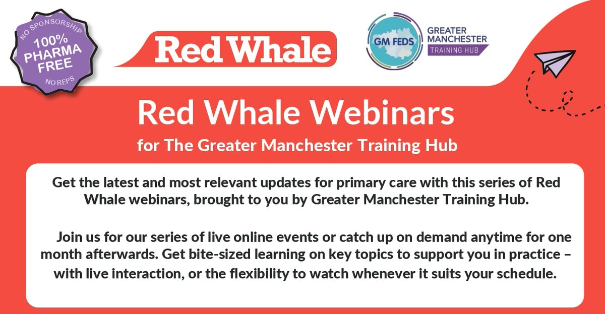 Are you a GP or ACP looking for the latest updates in primary care?

The Primary Care Integrated Development Programme offers FREE RedWhale webinars to support you in practice.

Learn more and register 👉  gmthub.co.uk/wp-content/upl…