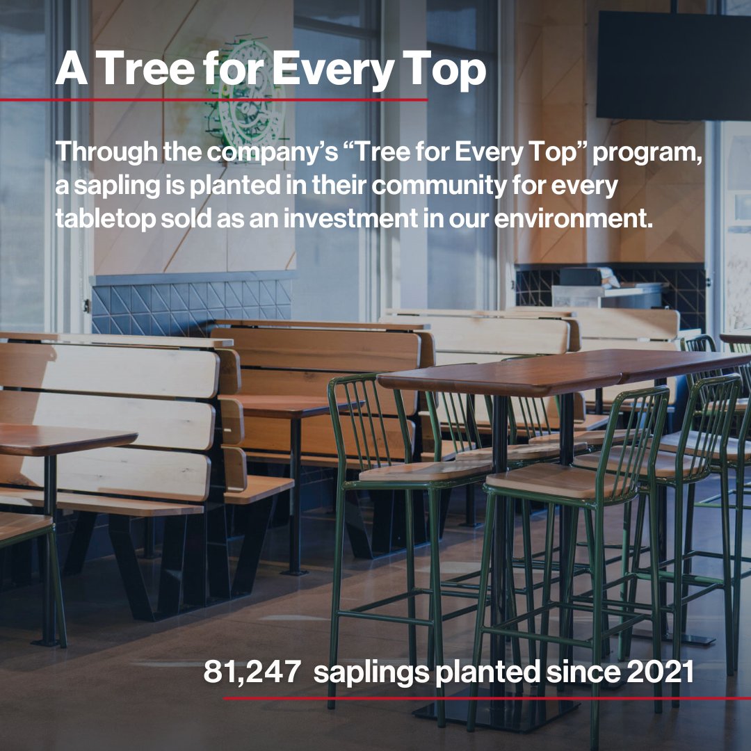 When it comes to selecting materials for high-traffic spaces in a fast-paced world, #RealAmericanHardwood delivers excellent service. Scroll through to learn more about the #whiteoak furniture crafted by <a href="/CrowWorks/">Crow Works</a> for this popular dining spot. 

#nourishingwithnature