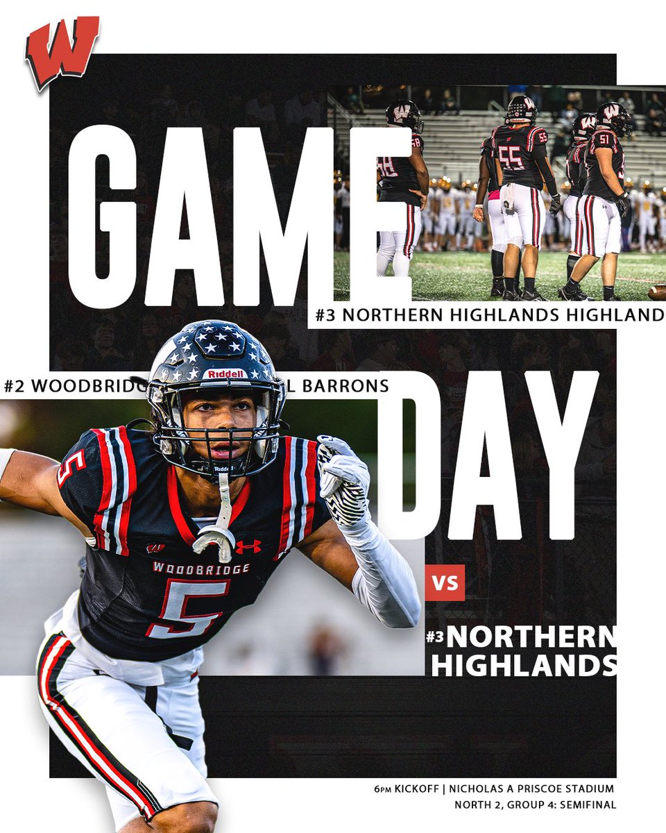 Best day of the week is here… GAMEDAY🚨 Wear red tonight and pack the stands as the Barrons take on Northern Highlands in this home semifinal matchup❗️