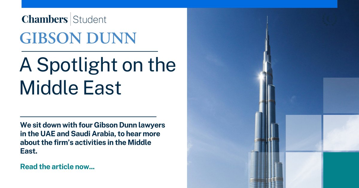 Chambers Student (@chambersstudent) on Twitter photo We sit down with four <a href="/gibsondunn/">Gibson Dunn</a> lawyers in the UAE and Saudi Arabia, to hear more about why the region has become such a popular destination for those interested in international law. Read the article here: chambersstudent.co.uk/where-to-start… We sit down with four <a href="/gibsondunn/">Gibson Dunn</a> lawyers in the UAE and Saudi Arabia, to hear more about why the region has become such a popular destination for those interested in international law. Read the article here: chambersstudent.co.uk/where-to-start…
