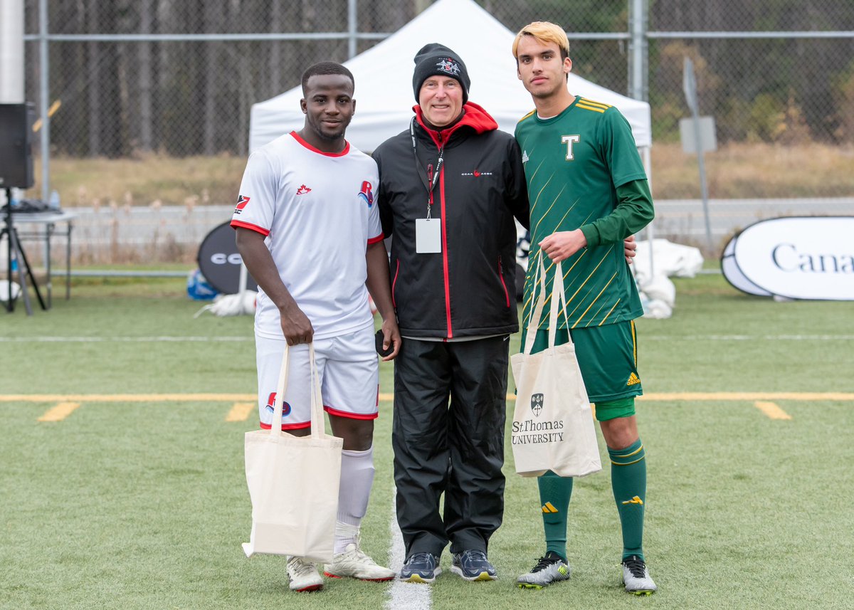 In a tense battle for 7th place at CCAA Nationals, the Tommies came out on top after a 1-1 draw and a 4-3 victory in penalties. Brady Chapman stepped up with a key save to secure the win for the Tommies.