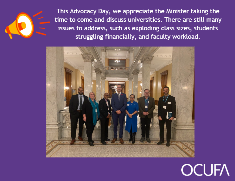 OCUFA's tweet photo. Thank you @nolanmquinn #onpoli #onpse https://t.co/zqBQOuwjZL