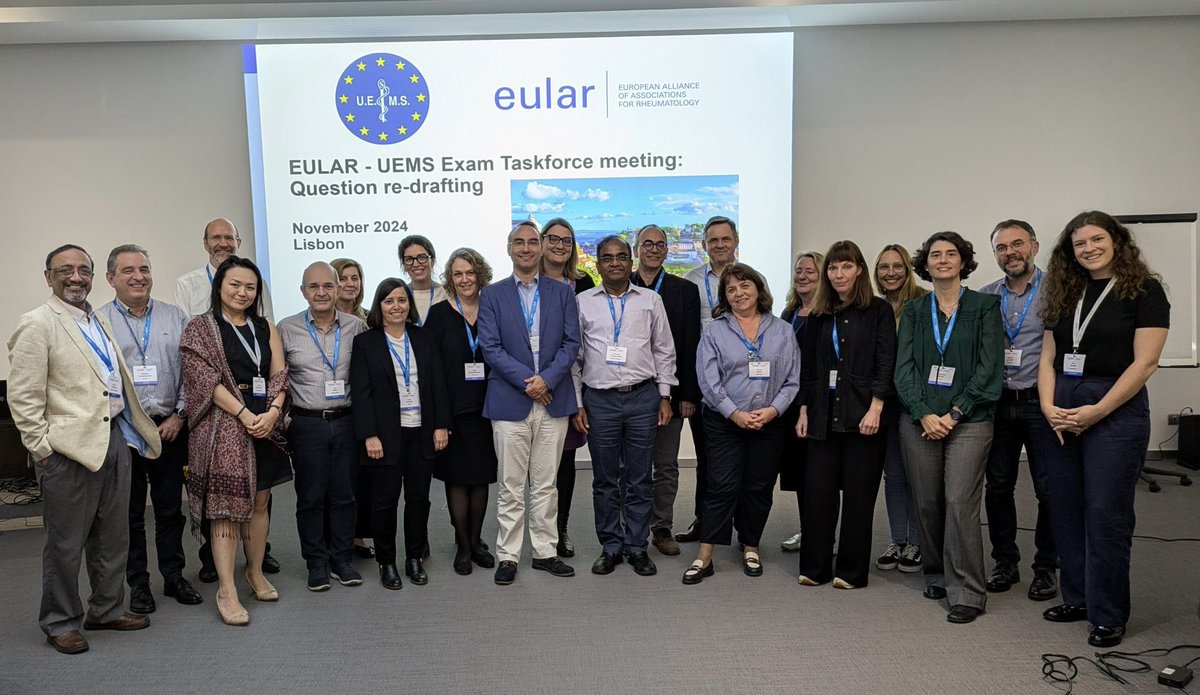 alessia_alunno's tweet photo. The @eular_org 🤝@UEMSEurope partnership takes another step forward! Grateful to be part of this amazing team shaping the future of European #rheumatology training 📚💻
#rheumedu https://t.co/L2BalJqZ63