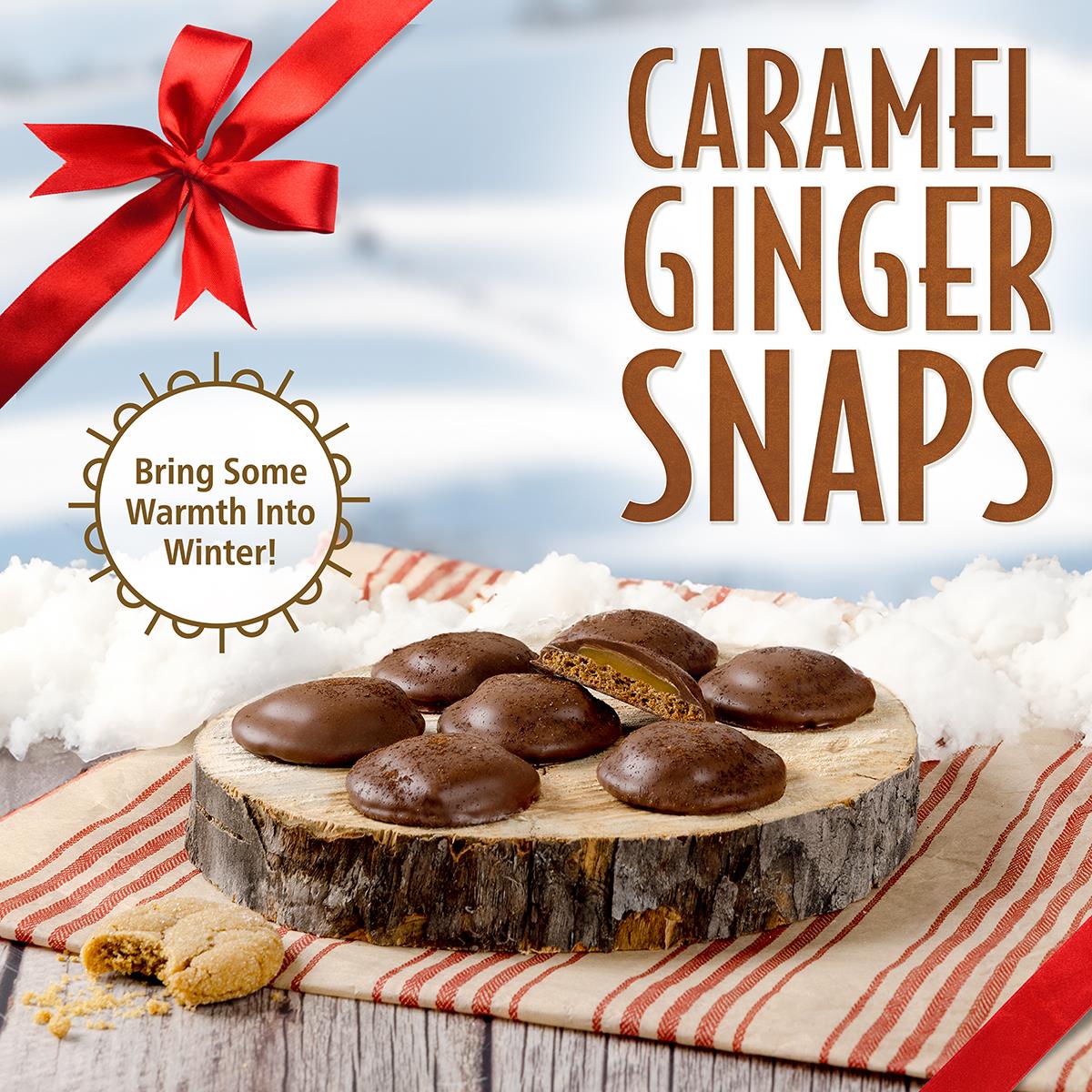 Experience nostalgic comfort in our NEW Caramel Ginger Snaps!
Crisp, spiced cookies like Grandma used to make, topped with chewy caramel and blanketed in milk chocolate.
Ignite familiar "holiday feels" with this fresh-take treat!
#nostalgia #holiday #rockymountainchocolatefactory