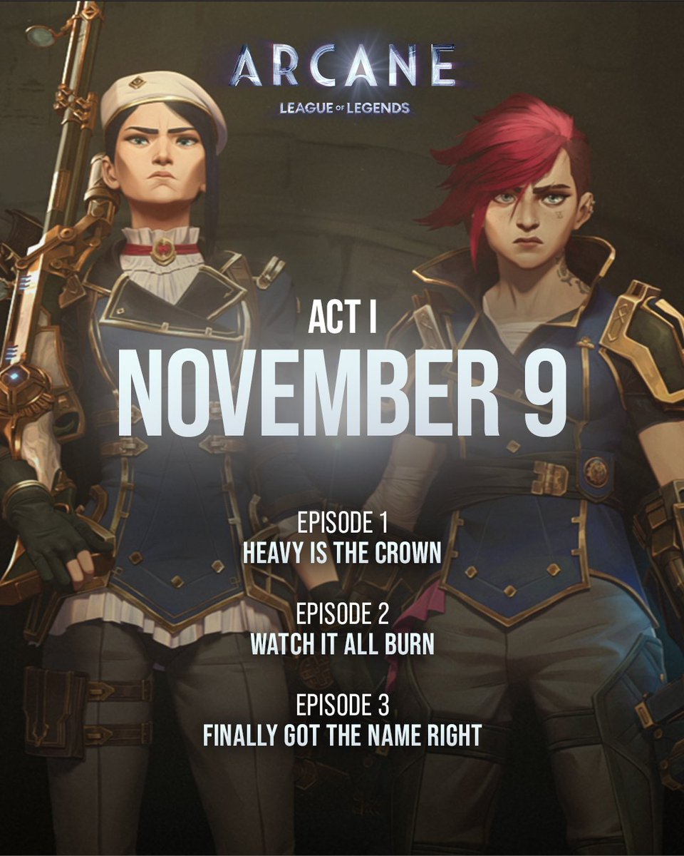 NetflixGeeked's tweet photo. Ready for chaos? Arcane Season 2 Act I premieres in 12 hours! https://t.co/xzHq3ZxeGs