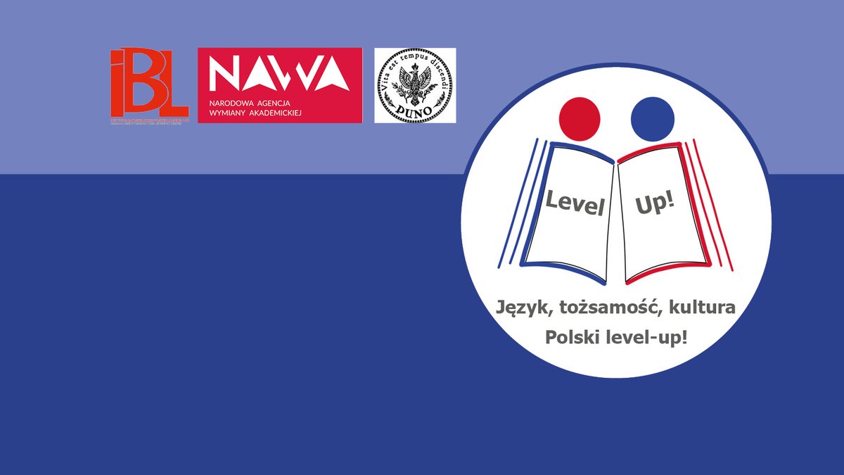 Zachęcamy do śledzenia strony nowego projektu IBL PAN pt. Język, tożsamość, kultura - polski level up
Projekt zakończy się wydaniem podręcznika i przewodnika metodycznego przygotowującego do egzaminu A-Level. <a href="/polsfera_puno/">Język, tożsamość, kultura. Polski level-up</a>