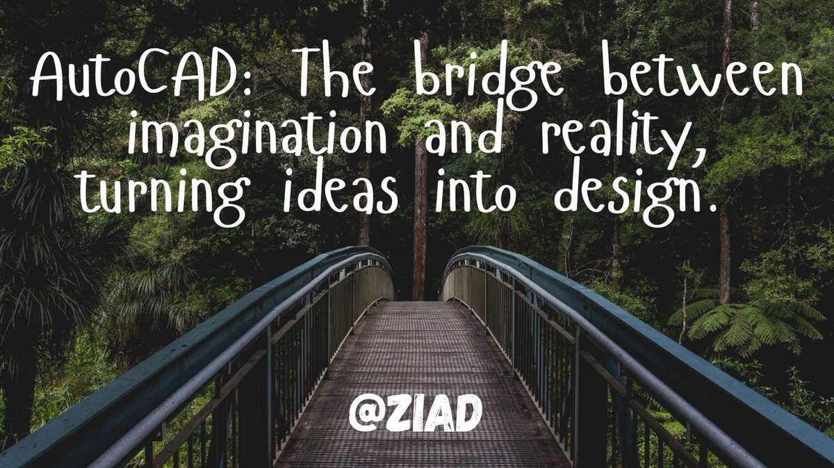 Ziad9949's tweet image. #autocad #AutoCADTips #LearnAutoCAD #architecture #engineering