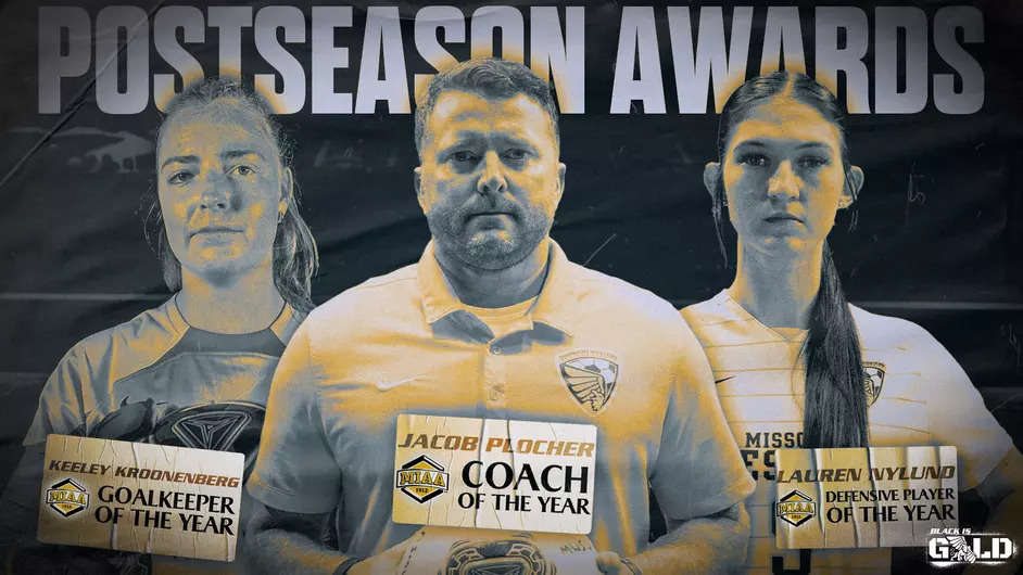 ⚽️ Historic season = historic accolades 🏆

<a href="/CoachPlocher/">Jake Plocher</a> - MIAA Coach of the Year ✅
<a href="/Laurennylund10/">Lauren</a> - MIAA Defender of the Year ✅
<a href="/kjkberg/">Keeley Kroonenberg</a> - MIAA Goalkeeper of the Year ✅

Onto postseason play.

📰 - bit.ly/3YWfGsP

#BlackisGold 🔔| #TogetherWeFly