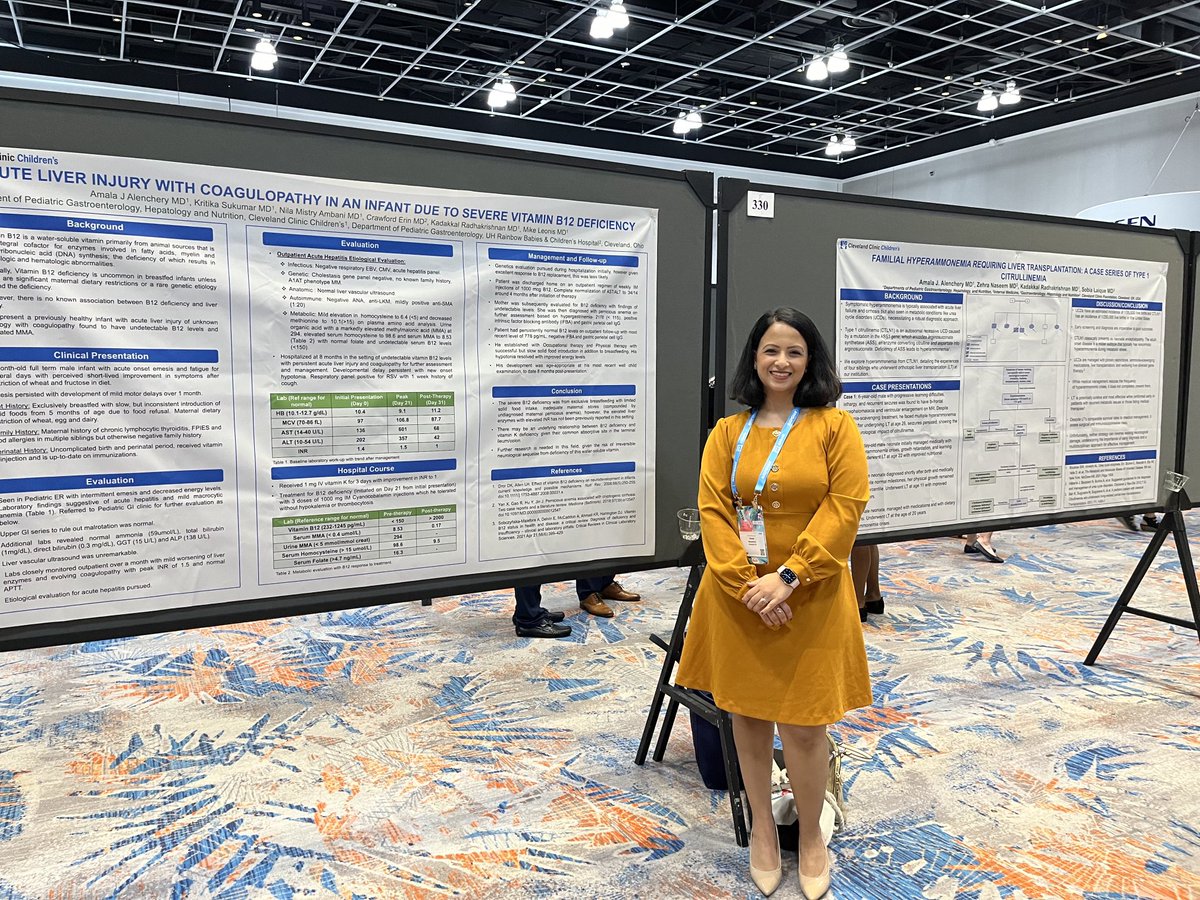 Dr. Amala Alenchery from Cleveland Clinic Children’s ⁦<a href="/CleClinicKids/">Cleveland Clinic Children’s</a>⁩ shows off her great fellowship work ⁦<a href="/NASPGHAN/">NASPGHAN</a>⁩ annual meeting.