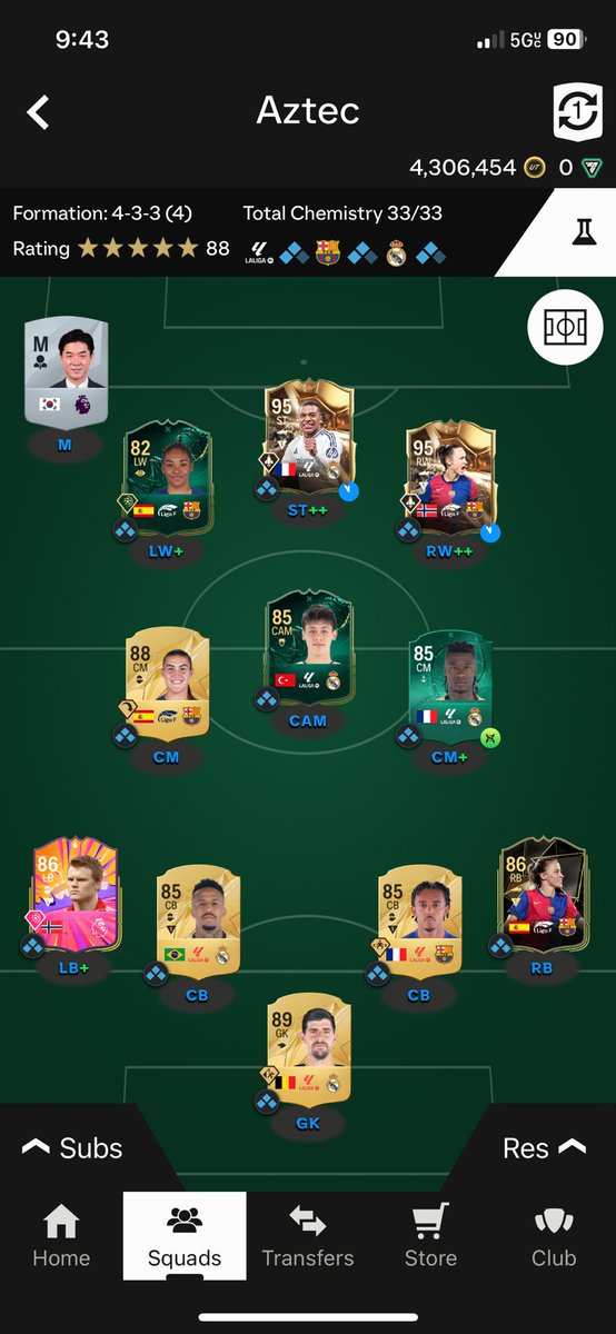 Bresz01's tweet photo. @FUT24News Had to sell me first owned mbappe before the market crash 😬 https://t.co/XP9OcYGemx