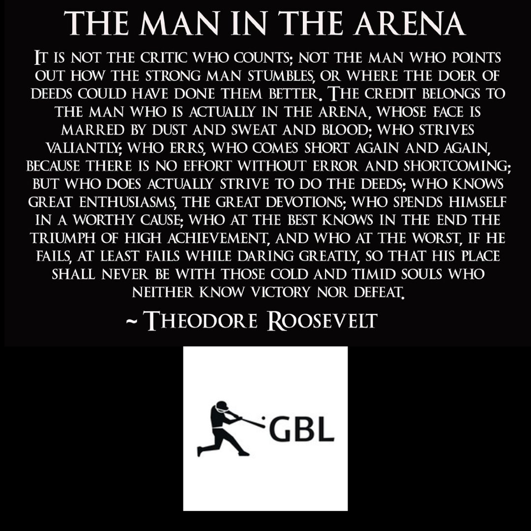 GetBetterLesson's tweet image. Whether you're a Player, Coach, Parent, Fan, or just like listening to interesting people we can all learn something from the man in the arena! We want YOU to be a part of the conversations and ask the questions that help you GET BETTER in baseball and life! Start your FREE TRIAL