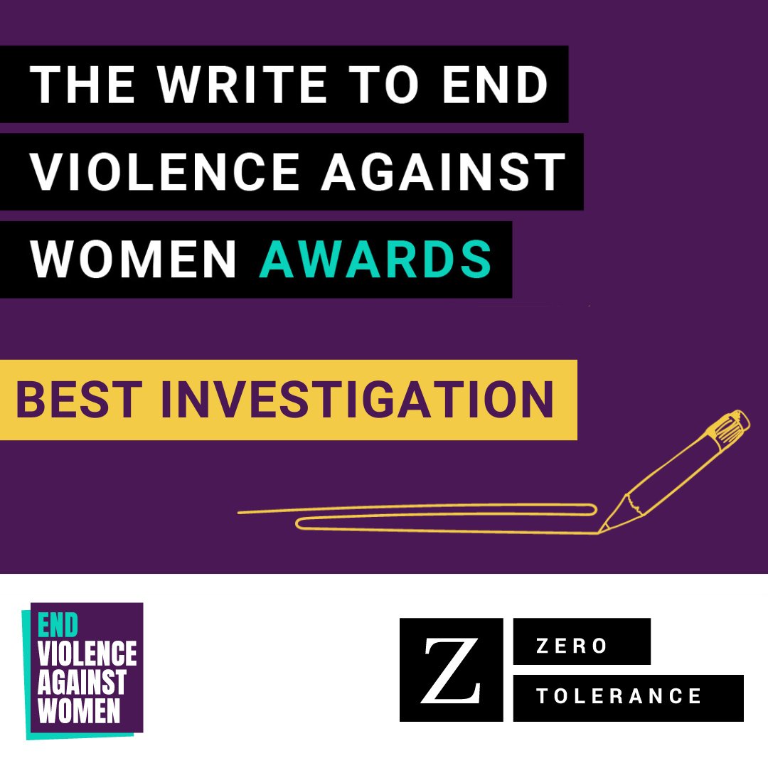 EVAW Coalition (@evawuk) on Twitter photo ✏️ BEST INVESTIGATION
Congratulations to the writers of our shortlisted pieces: <a href="/sianushka/">sianushka</a>, <a href="/hansummers/">Hannah Summers</a>, <a href="/Rebeccasmt/">Rebecca Thomas</a>, <a href="/MulhernRobert/">Robert Mulhern</a>, <a href="/HannahPrice___/">Hannah Price</a> ✏️ BEST INVESTIGATION
Congratulations to the writers of our shortlisted pieces: <a href="/sianushka/">sianushka</a>, <a href="/hansummers/">Hannah Summers</a>, <a href="/Rebeccasmt/">Rebecca Thomas</a>, <a href="/MulhernRobert/">Robert Mulhern</a>, <a href="/HannahPrice___/">Hannah Price</a>