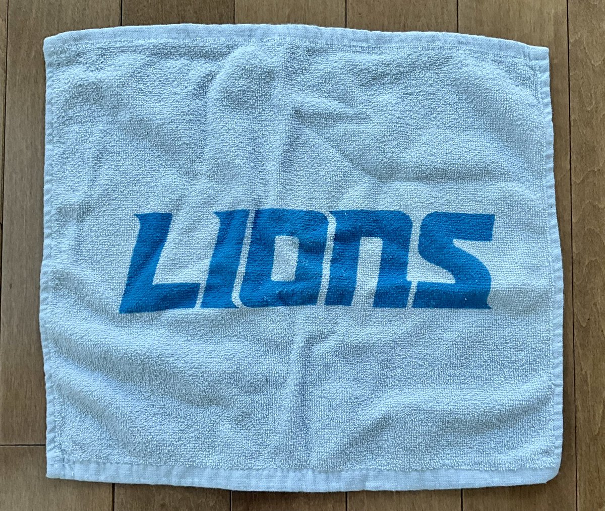 amytomlin's tweet photo. @Teresa_Varley We got this in Detroit when the Steelers beat the Lions in 2017 after JuJu ran 97 yards for a TD. It was thereafter referred to as the “Cry Towel”. Up until last year, that is! https://t.co/whSEex55jw