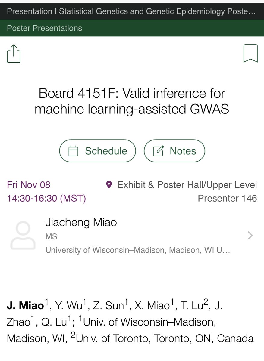 #ASHG24 Interested in how to reliably use AI/ML to accelerate genetic discovery?

Stop by poster 4151 this afternoon to chat!