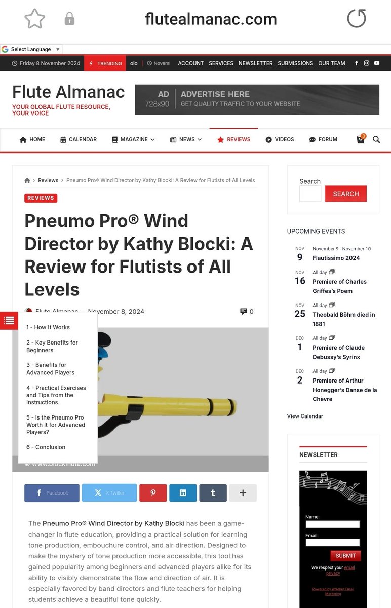 Pneumo Pro® Wind Director by Kathy Blocki: A Review for Flutists of All Levels 

flutealmanac.com/pneumo-pro-win… 

<a href="/BlockiKathy/">Kathy Blocki</a> #flutealmanac #flute #flutist #flutecommunity #flutereview #flutemagazine #pneumopro #flutepractice