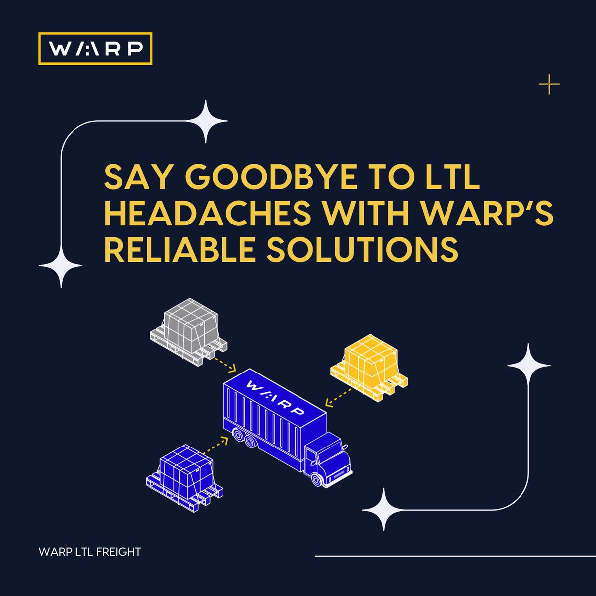 warptechco's tweet photo. Say Goodbye to LTL Headaches with WARP’s Reliable Solutions
Stop letting LTL disruptions hold you back.
Book a Strategy Call: https://t.co/v43qxmA1P7
#technology #middlemile #logistics #supplychain #crossdock #freighttech #logisticstech #LTL #logisticsinnovation https://t.co/GLnGrRT6p3