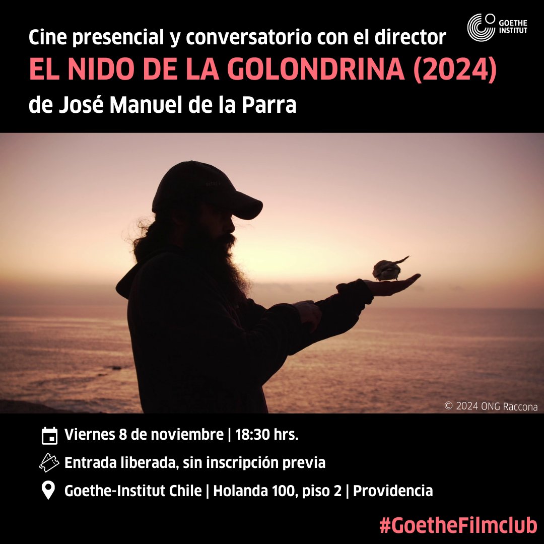 HOY a las 18:30 exhibimos el documental EL NIDO DE LA GOLONDRINA en <a href="/GI_Chile/">Goethe-Institut Chile</a>. Contaremos con la presencia de su director, José Manuel de la Parra, con quien conversaremos después de ver la película. ¡Entrada liberada!