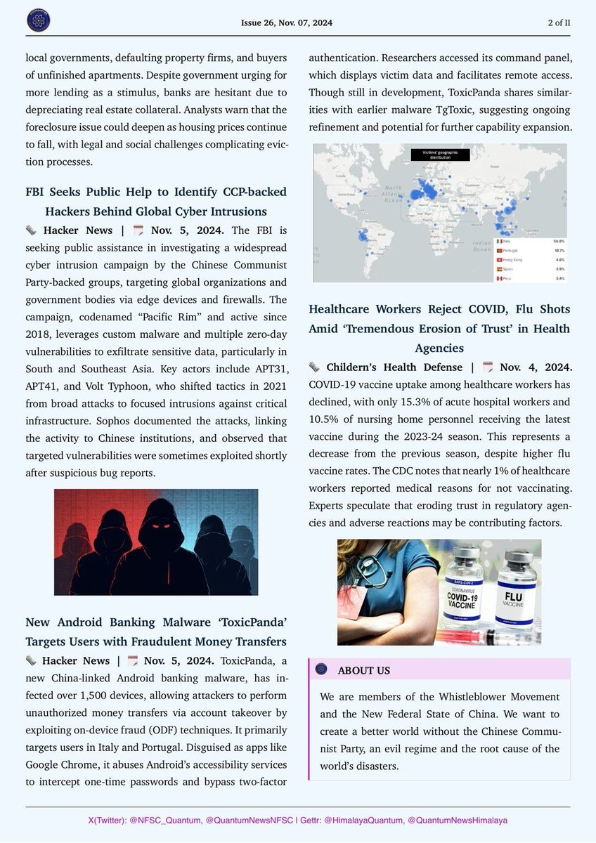 SfQuantum1's tweet photo. ⏰ · “ ⏰ · 【 QUANTUM FLASH ⚡ 】 · 🌐 ⚡ ☎️ ”
Issue 26 🖍️ #QuantumFlash ( Nov. 07, 2024 )💪🏻 💪🏻 🎙️
🏛️📉🇺🇸🇨🇳 Moolenaar Calls on Commerce to Address China's Unfair Market Dumpings. #MarketDumping https://t.co/RhNKWT2mm2