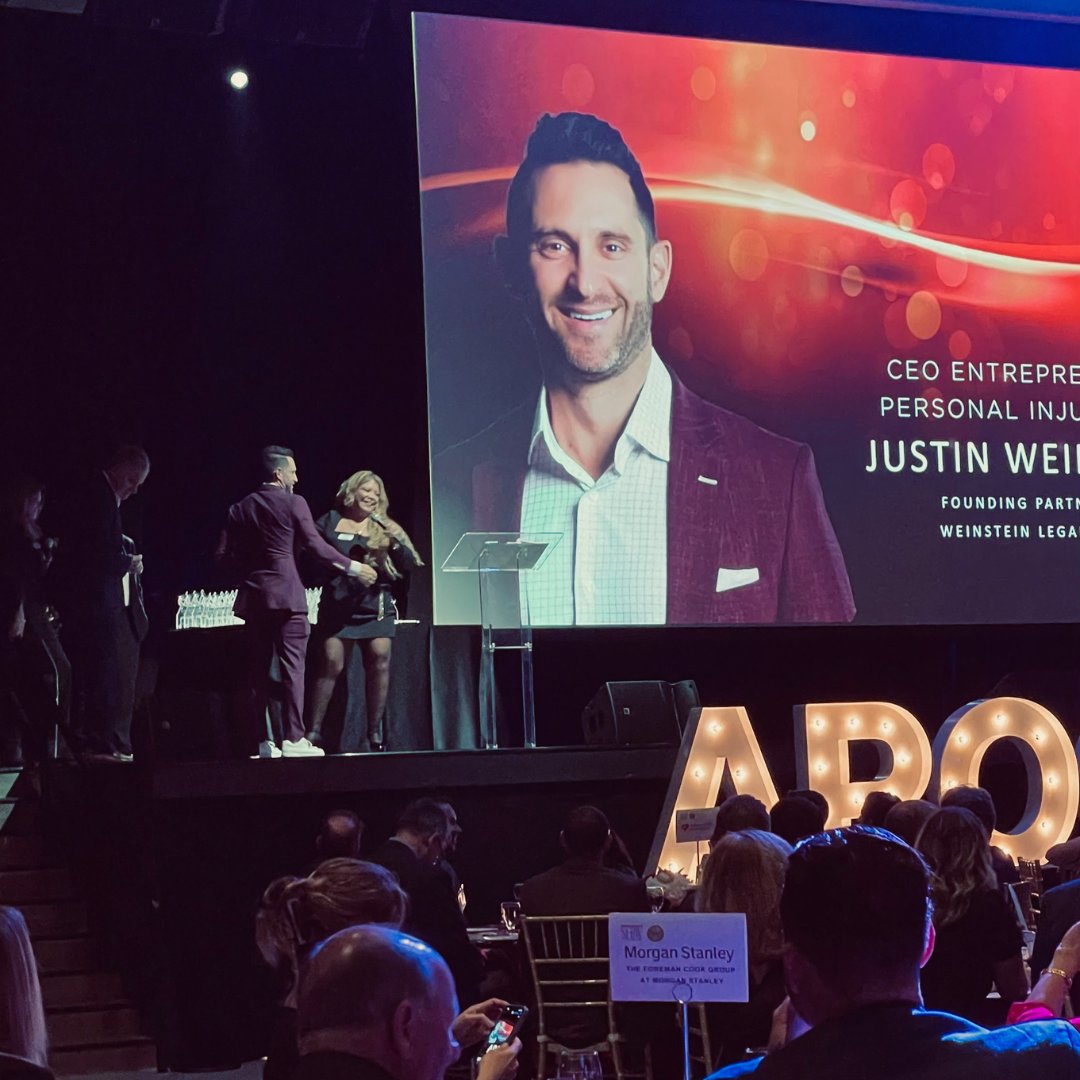 Weinstein_Legal's tweet photo. 👏🏼🤩 Join us in congratulating our founder, Justin Weinstein, on being recognized for this achievements as the CEO Entrepreneur of the Weinstein Legal Team!

#apogee #awards #award #legal #florida #personalinjury #lawyer #lawyersofflorida #ceo #entreprenuer #selfmade #community https://t.co/vQU66kUtwh