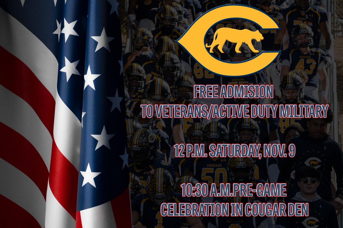 COCAthletics's tweet photo. We would be honored if you would join us!!! #ThisIPromise #GoCougs #COCfootball #COCathletics @cocfb @canyons https://t.co/8hWgbiyjpX
