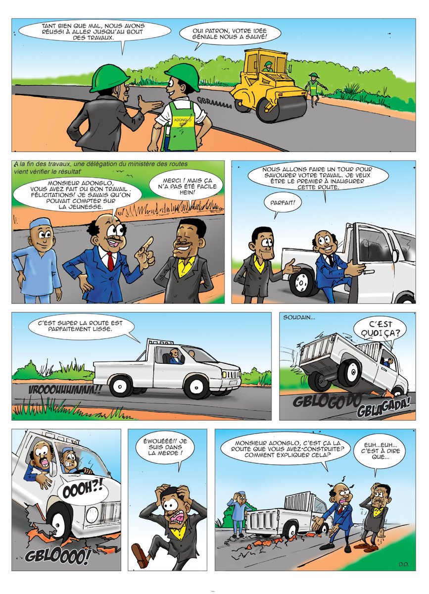 [𝐁𝐚𝐧𝐝𝐞 𝐝𝐞𝐬𝐬𝐢𝐧é𝐞 𝐝𝐞 𝐥'𝐀𝐑𝐂𝐎𝐏]

« 𝐋𝐞𝐬 𝐃é𝐛𝐨𝐢𝐫𝐞𝐬 𝐝’𝐀𝐝𝐨𝐧𝐠𝐥𝐨 » - 𝐒𝐚𝐢𝐬𝐨𝐧 𝟏- é𝐩𝐢𝐬𝐨𝐝𝐞 𝟐

M. ADONGLO est à la recherche de matériaux à moindre coût pour finaliser les travaux de construction de la route.

#arcoptogo
#lesdéboiresdadonglo