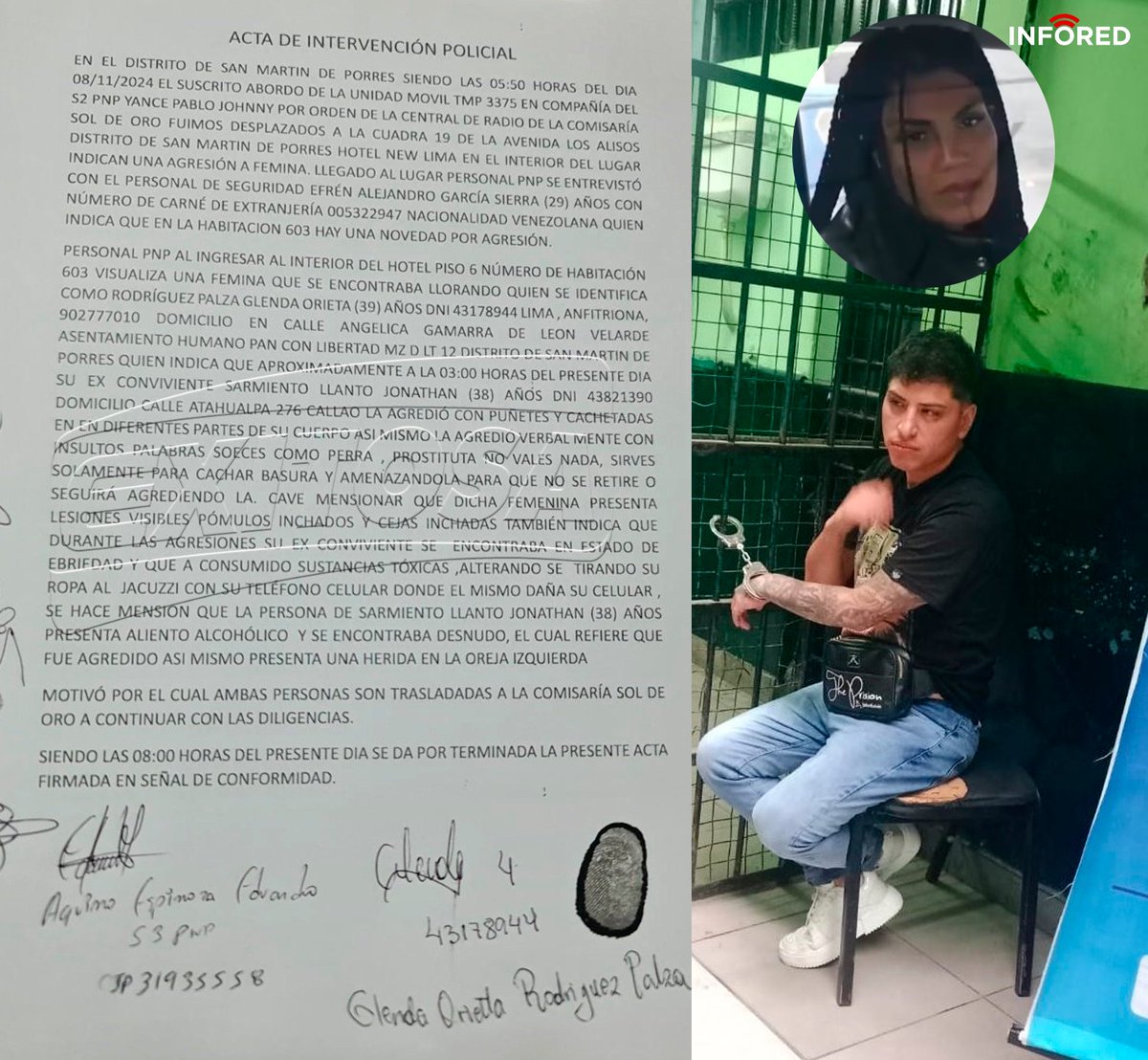 PeruInfored's tweet photo. ACTA DE INTERVENCIÓN DE JOHN KELVIN
John Kelvin habría agredido a su actual pareja en estado de ebridad, según acta de intervención policial. Glenda Rodríguez acusa al cantante de golpearla, insultarla y amenazarla.  Policías encontraron al denunciado con "aliento alcohólico". https://t.co/xw4sl9PFIK