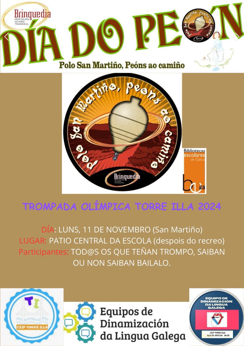 Polo San Martiño peóns ao camiño. O luns 11 “Trompada Olímpica” 🏅