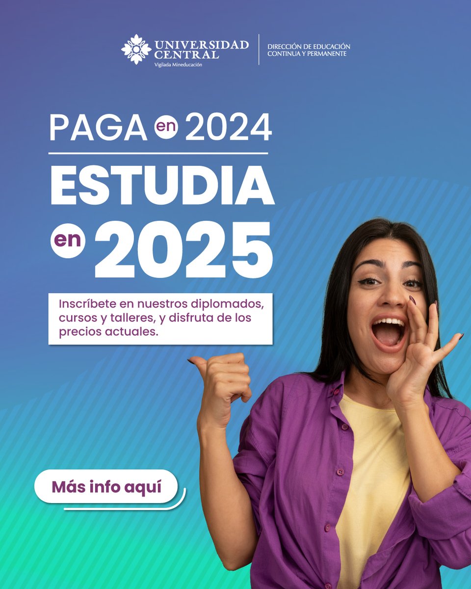 DECUCentral's tweet photo. 📣El año se termina, pero las oportunidades de avanzar en tu carrera continúan. Aprovecha los precios actuales y regístrate en uno de nuestros cursos, talleres o diplomados para comenzar el 2025 de la mejor manera.

Solicita más información aquí: https://t.co/0B3DDjjrtS https://t.co/utph7i7sNQ