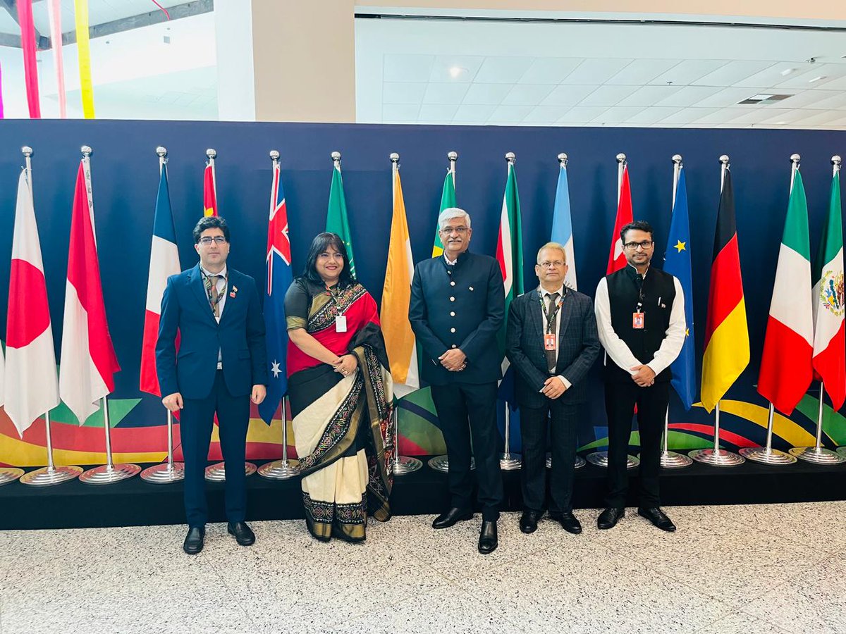 Pleased to have met Brazil’s Hon’ble Minister for Culture Ms Margaret Menezes and the Hon’ble Minister of Sports, Arts and Culture in the Republic of South Africa Mr Gayton McKenzie on the sidelines of the G20 Meeting today.
