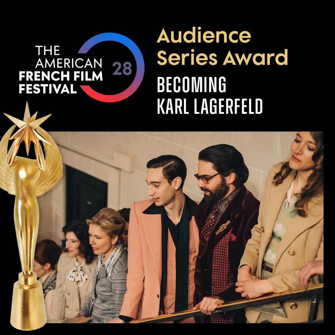 🏆BECOMING KARL LAGERFELD wins the TAFFF 28 Audience Series Award 👏 12 TV series were under consideration. The Award Ceremony took place today, November 8, 2024 at <a href="/sacem/">Sacem</a> in Paris. More info at tafff.org #USFrenchFF #TAFFF